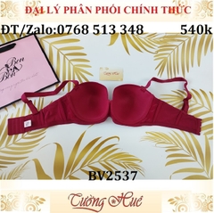 Áo lót nữ Bon Bon BV2537 Có Gọng Cúp Ngang Trơn Mút Mỏng.