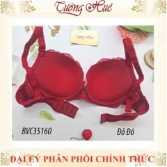 Áo lót nữ Bon Bon BV35160 mút mỏng phối ren dây vai có họa tiết có gọng