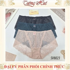 Quần lót nữ Bon Bon phối ren bảng lưng vừa SV8023 mềm mại tôn dáng