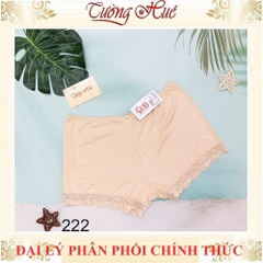 Quần Đùi Mặc Váy Cosy 222 Quần mặc váy chất cotton mềm phối ren viền