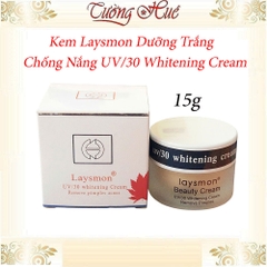 Kem Laysmon Dưỡng Trắng Chống Nắng UV/30 Whitening Cream - 15g - Nắp Nhựa
