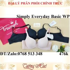 Áo lót nữ Triumph Simply Everyday Basic WP trơn mút mỏng lưng bảng to.