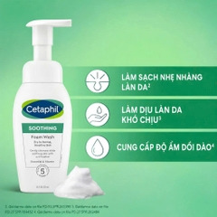 Sữa rửa mặt bọt siêu mềm mịn CETAPHILSOOTHING FOAM WASH 200ML