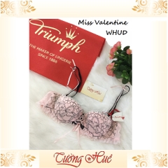 SALE SALE SALE - Áo lót nữ Triumph Miss Valentine WHUD cúp ngang ren hoa.