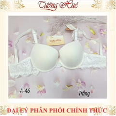 Áo lót nữ Lamagie A-46 Có Gọng Trơn Phối Ren Lưng Mút Nâng Vừa 2.5cm.