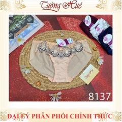 Quần lót nữ annie 8137 quần lót phối ren lưng vừa.