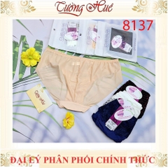 Quần lót nữ annie 8137 quần lót phối ren lưng vừa.