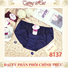 Quần lót nữ annie 8137 quần lót phối ren lưng vừa.