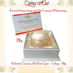Kem dưỡng trắng, giữ ẩm Cessna Whitening Hebetic Cream All Skin Type - Trắng - 18g