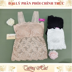 Áo bra 2 dây ren dài có mút ngực.