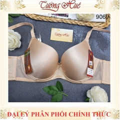 Áo Lót Nữ Aseity 9069 Trơn Cúp 3/4 Quả Ngực Lớn Có Gọng Mút 2 cm Dây Bản Liền Bản Lưng To 3 Móc cài