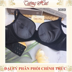 Áo Lót Nữ Aseity 9069 Trơn Cúp 3/4 Quả Ngực Lớn Có Gọng Mút 2 cm Dây Bản Liền Bản Lưng To 3 Móc cài