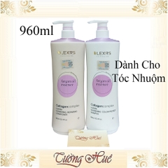 Cặp Gội Xả Cho Tóc Nhuộm Olexrs HairSalon Collagen Complex Shampoo & Conditioner