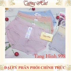 Quần Lót Nữ 998 Freesize Cạp Vừa Tàng Hình Co Dãn Thun Viền Mỏng Nhẹ Mềm Mịn Thoáng Mát Màu Sắc Ngẫu Nhiên