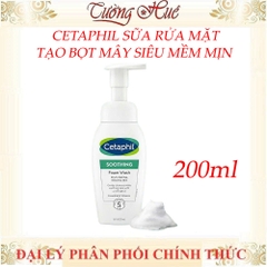 Sữa rửa mặt bọt siêu mềm mịn CETAPHILSOOTHING FOAM WASH 200ML