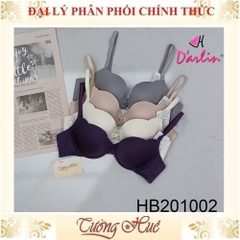 Áo lót nữ Darlin Trơn Có Gọng Mút Mỏng Tầm 2cm HB201002.