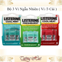 Ngậm Thơm Miệng Listerine Pocket Paks - Vỉ/3 Cái ( Lựa chọn mùi )