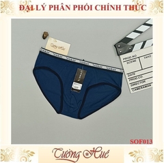 Quần Lót Tam Giác Nam Sovitex SOF013 Cotton Màu Trơn Lưng Bảng Nhỏ In Chữ