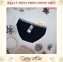 Quần Lót Tam Giác Nam Sovitex SOF013 Cotton Màu Trơn Lưng Bảng Nhỏ In Chữ