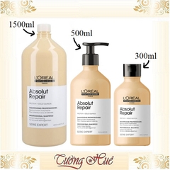 Dầu Gội Chăm Sóc Tóc Hư Tổn Loreal Serie Expert Absolut Repair - Vàng ( Có Lựa Chọn )