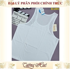 Áo Thun Ba Lỗ Nam relax RA001 Trơn Màu Trắng Form Body Suông