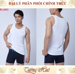 Áo Thun Ba Lỗ Nam relax RA001 Trơn Màu Trắng Form Body Suông