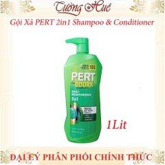 Gội Xả PERT Plus ODORX 2in1 Daily Moisturzing 1Lit