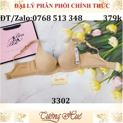Áo lót nữ Bon Bon BSCB 3302 mút mỏng đệm tháo rời, lưng chữ U.