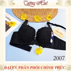 Áo Lót Nữ Aseity 2007 Ren Có gọng Mút Mỏng Bản Lưng Vừa Dây Điều Chỉnh Tháo Rời 2 Móc Cài