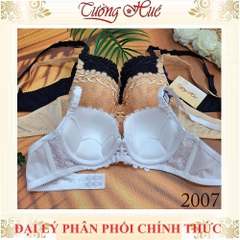 Áo Lót Nữ Aseity 2007 Ren Có gọng Mút Mỏng Bản Lưng Vừa Dây Điều Chỉnh Tháo Rời 2 Móc Cài