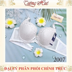 Áo Lót Nữ Aseity 2007 Ren Có gọng Mút Mỏng Bản Lưng Vừa Dây Điều Chỉnh Tháo Rời 2 Móc Cài