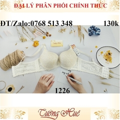 Áo lót nữ Lovely 1226 áo ngực ren mút mỏng bảng to 4 nức cài.