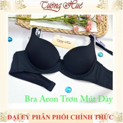 Áo Lót Nữ Bra Aeon Trơn Có Gọng Mút Dày 4 cm Bản Lưng Vừa 2 Móc cài