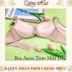 Áo Lót Nữ Bra Aeon Trơn Có Gọng Mút Dày 4 cm Bản Lưng Vừa 2 Móc cài