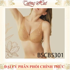 Áo Lót Bon Bon BSCB5301 Có Gọng Mút Mỏng Phối Ren Bản Lưng Cỡ Vừa 2 Móc Cài