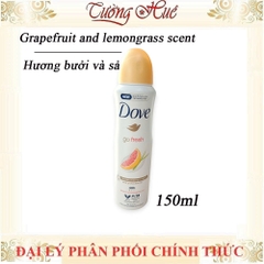 Xịt Khử Mùi Dove Nữ Anti Perspirant Nhiều Mùi 150ml (Có Lựa Chọn)
