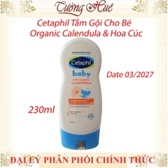 Cetaphil Tắm gội cho bé Organic Calendula & Hoa Cúc 230ml/400ml