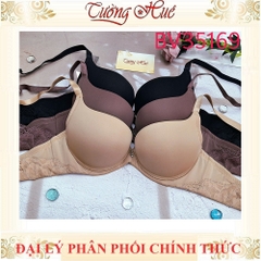 Áo lót nữ Bon Bon Có Gọng Mút Dày 3.5cm Dây Lưng Phối Ren BV35169.