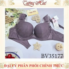 Áo Lót Nữ BonBon BV35177 Phối Ren Có Gọng Mút Dày 2.6cm Dây bản Liền Bản Lưng Vừa 2 Móc Cài