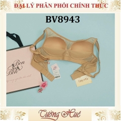 Áo lót nữ Bon Bon BV8943 Không Gọng Mút Mỏng Trơn Phối Lưới.