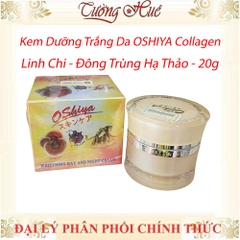 Kem Dưỡng Trắng Da OSHIYA Collagen - Linh Chi - Đông Trùng Hạ Thảo - 20g.