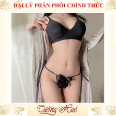 Quần lót nữ C63 ren nơ cột dây hai bên MÀU NGẪU NHIÊN.