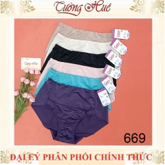 Quần lót nữ Cosy 669 lưng cao ôm bụng không viền may