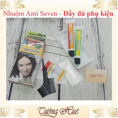 [ĐẦY-ĐỦ-PHỤ-KIỆN] Thuốc Nhuộm Thảo Dược Ami Seven 100% Gray Coverage.