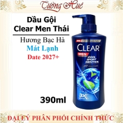 Dầu Gội Clear Men Thái Ngăn Ngừa Gàu Thơm Mát - 390ml