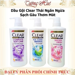 Dầu Gội Clear Thái Ngăn Ngừa Sạch Gàu Thơm Mát - 370ml