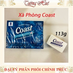 Thùng Xà Phòng Cục Coast Classic Scent 8 Bars (6 Lốc, Lốc 8 Cục, Cục 113g)