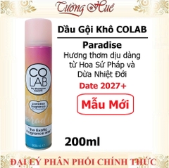 Dầu Gội Khô CoLab Dry Shampoo Nhiều Mùi Hương - 200ml (Có Lựa Chọn)