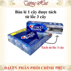 Kem Đánh Răng Crest 3D White Advanced Charcoal - 93g (Có Lựa Chọn)
