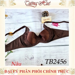 Áo Lót Nữ Thái Lan ONONO TB2456 / TB2452 Có Gọng Mút Mỏng Trơn Phối Ren 2 Móc Cài.